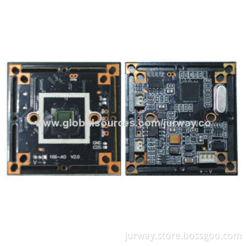 650TVL 1/4-inch Low Lux Color CMOS Board Cameras, 38 x 38, 32 x 32mm Sizes, 9-20V DC Voltage